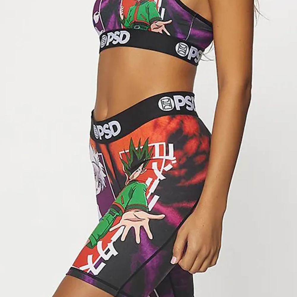 PSD Women's Purple Graphic Shorts